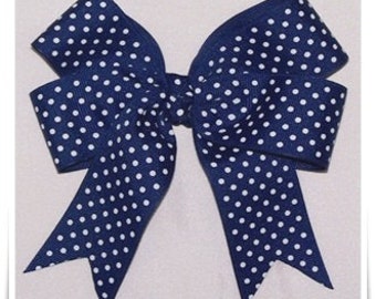 Swiss Dot or Stripe Boutique Hairbow