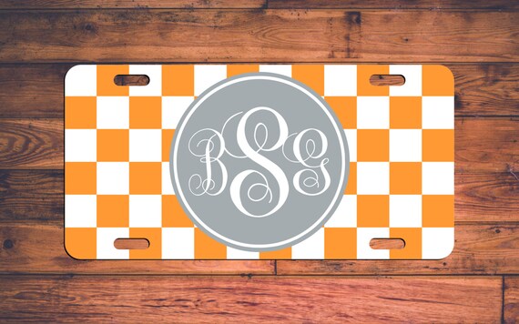 Tennessee Monogram License Plate TN Custom Car Tags