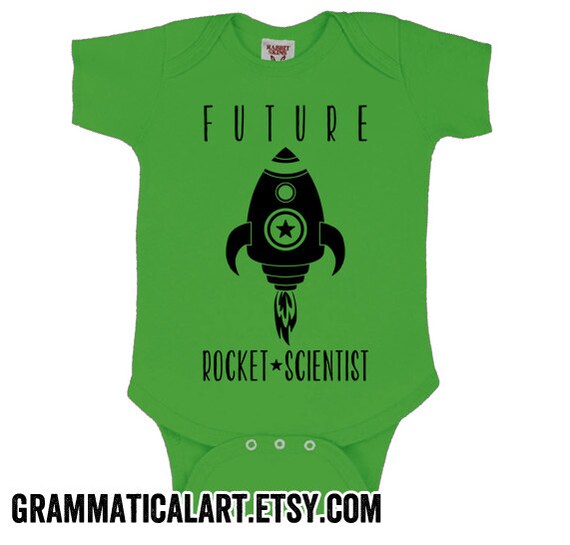 Baby Geekery Future Scientist Baby Rocket Scientist Space Baby