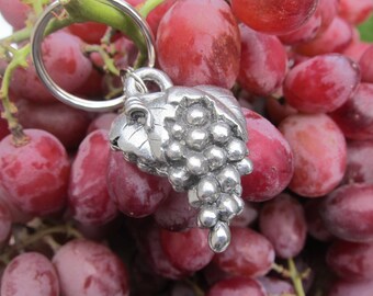 Grape Keychain- Pewter Vineyard and Wine Gifts