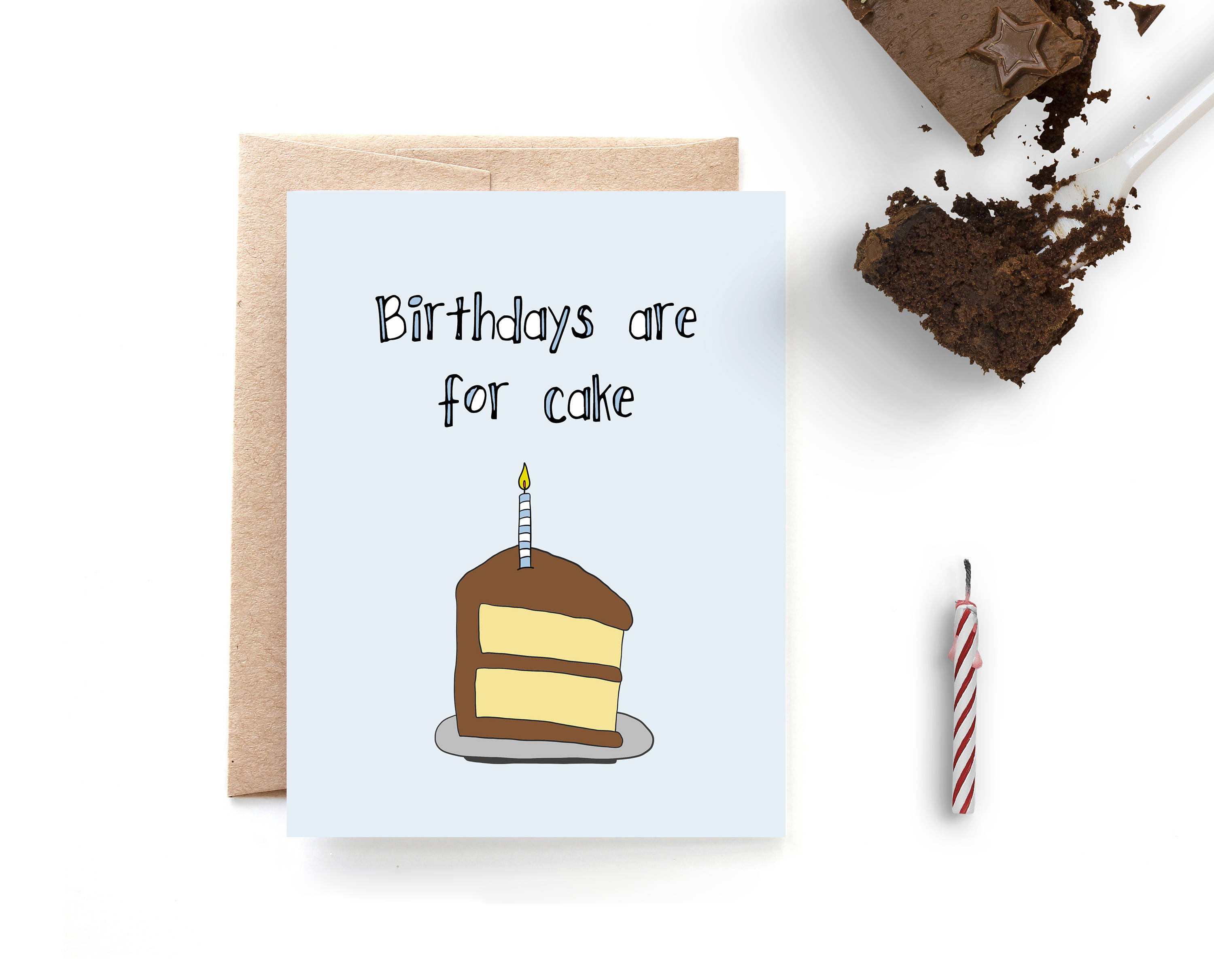 Birthday Card Funny Birthday Cake Card Funny Birthday Card