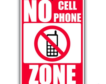 No phone zone sign | Etsy
