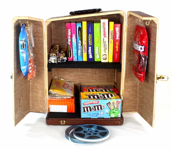 Vintage Popcorn and Candy Storage Cabinet Home Theater Decor Vintage Popcorn and Candy Storage Cabinet Home Theater Decor