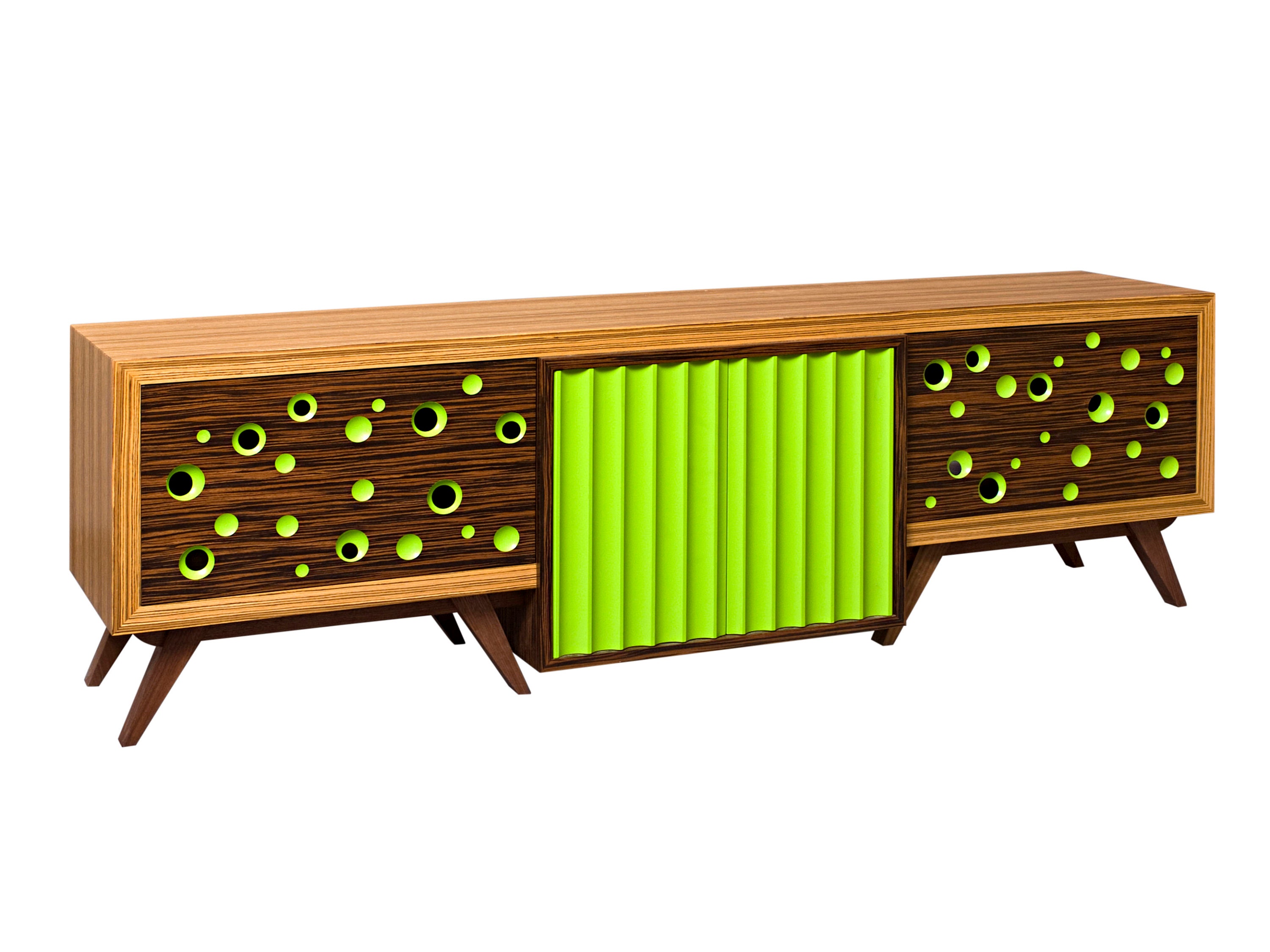 TV Stand Modern Media Console Entertainment Center Retro TV