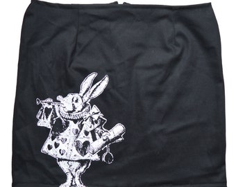White Rabbit Alice In Wonderland Mini Skirt