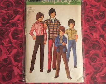 70's Vintage Boys Simplicity Pattern