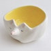 Download Ceramic Fox Bowl with Yellow Engobe and Sgraffito of Triangles