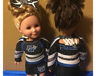18" doll replica cheer uniform and jersey