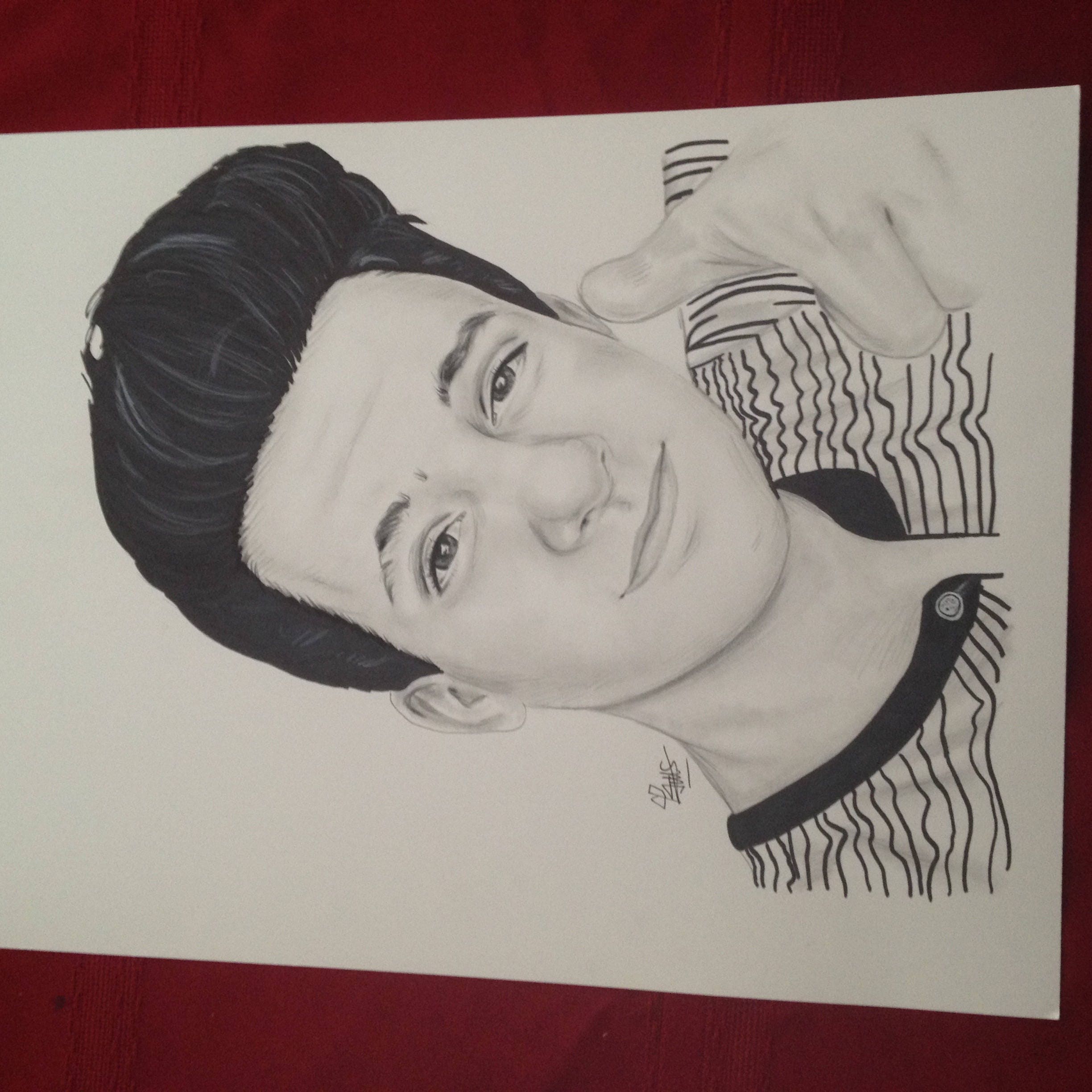 ORIGINAL Charlie Puth Drawing / Art