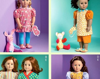 McCalls 6717- Sewing pattern for 18 Inch Doll Clothes- Fits American Girl Dolls