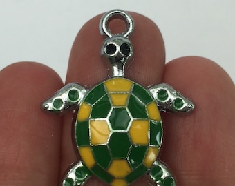 3 Turtle Charms Enamel - SC605