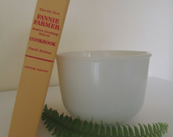 SALE -- Fire King White Milk Glass Mixing Bowl