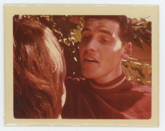 Vintage Kodachrome Snapshot Photo: Couple, c1960s (71538)