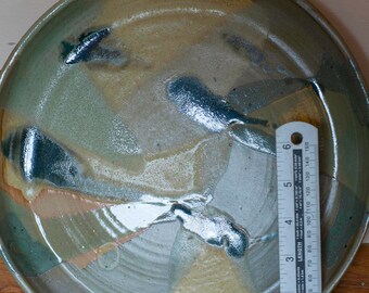 Stoneware Hint of Mint glazed dis