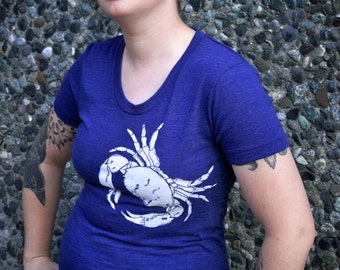 Krabby Kracker Indigo Tee Women's