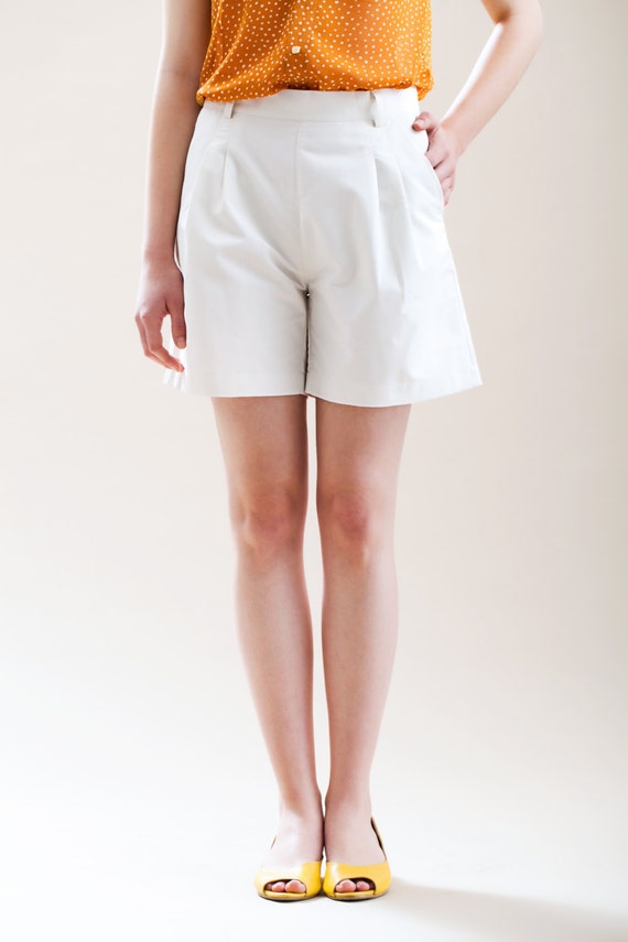 how womens high waisted shorts 7 white