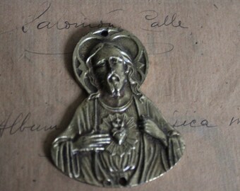 Antique home protector sacred heart of Jesus. To put on the door