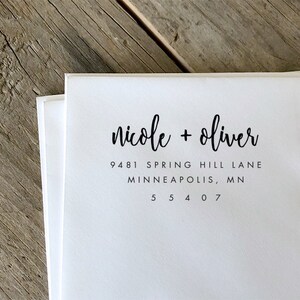 Return Address Stamp, Address Stamp, Self Inking Return Address Stamp, Custom Rubber Stamp, Personalized Self Inking Wedding Stamper