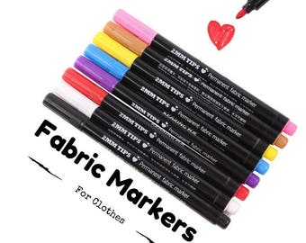 Permanent Fabric Paint Markers for T-Shirt, Pen For Clothes, Shoes, DIY Crafts