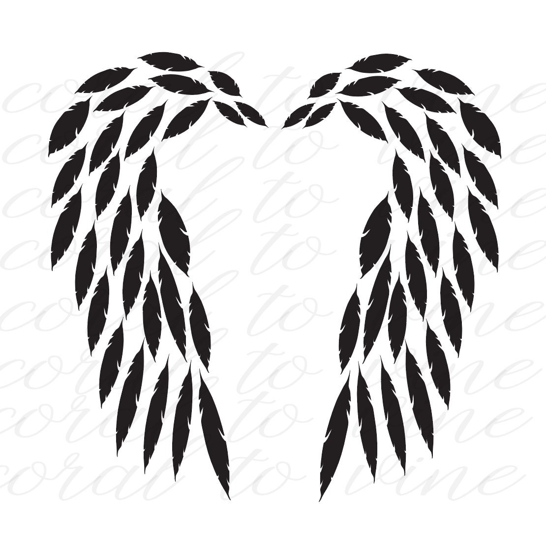 Download feather svg angel wings SVG feathers set SVG feather wings