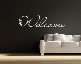 Vinyl Lettering Welcome - Vinyl Wall Decal Welcome Sticker 0024