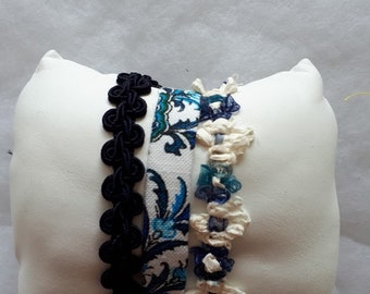 Different fabric Cuff Bracelet