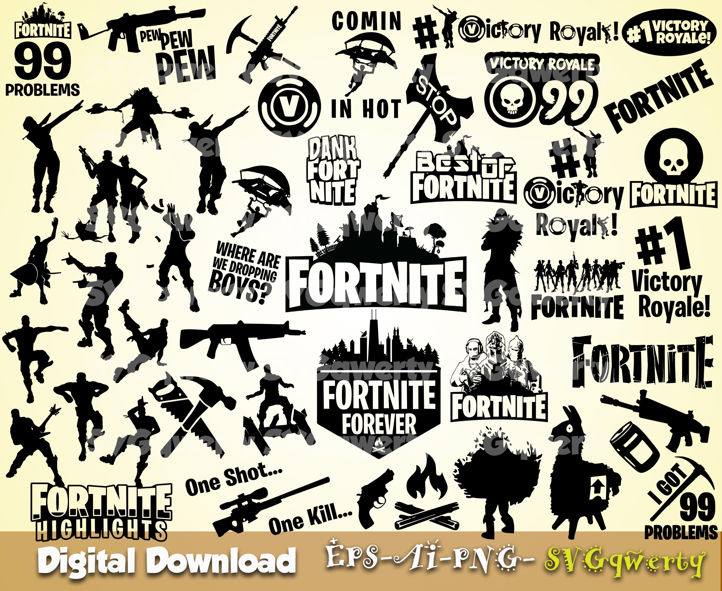 Download Fortnite svg, Victory Royale svg, Game svg, Printable, Cut ...