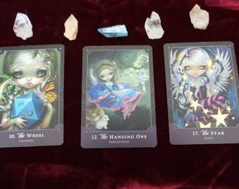 3 Card Tarot Reading with The Beautiful Creatures Tarot, online via email within 24 hours