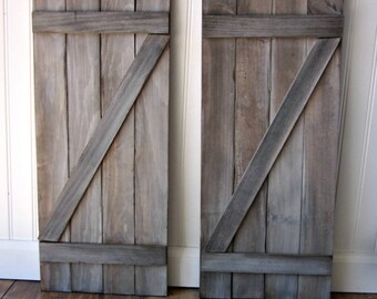 One Farmhouse Barn Wood Shutter
