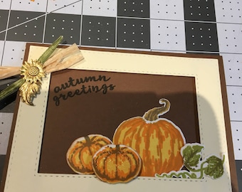 Autumn Greetings - Pumpkins