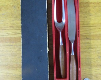 German made Dansk mid century carving set
