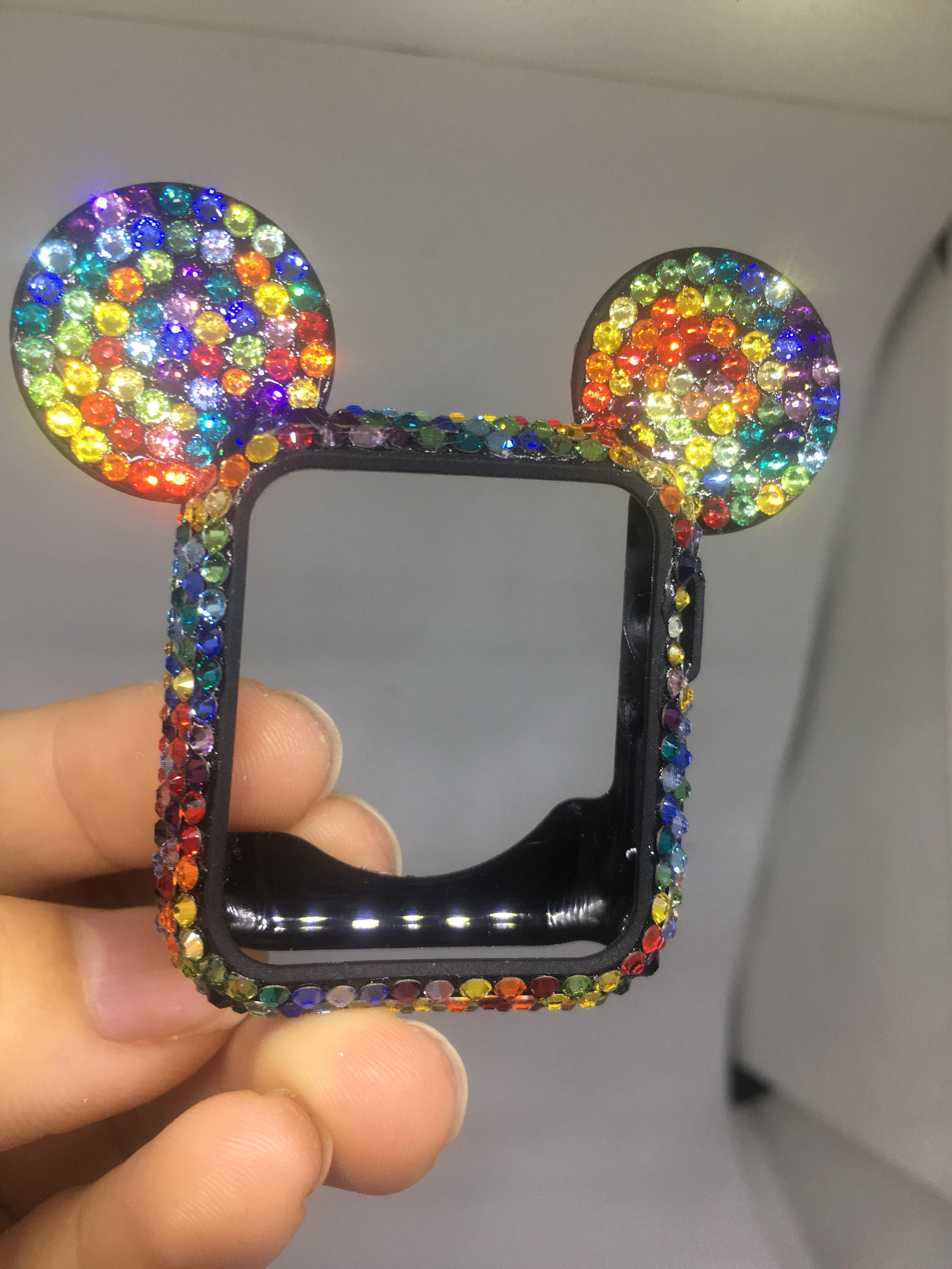 Sparkly apple iwatch case bling Rainbow series swarovski