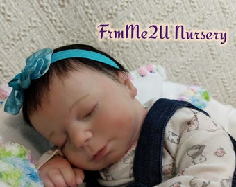 Miya Realborn reborn baby girl with dark hair
