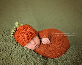 Pumpkin Hat, Baby Pumpkin Hat, Pumpkin Fall Beanie, Fall Hat