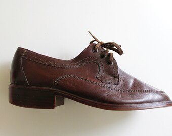 Vintage Men's Genuine Leather Shoes By Peko Classic Stlyle Casuals Made in Yugoslavia RARE