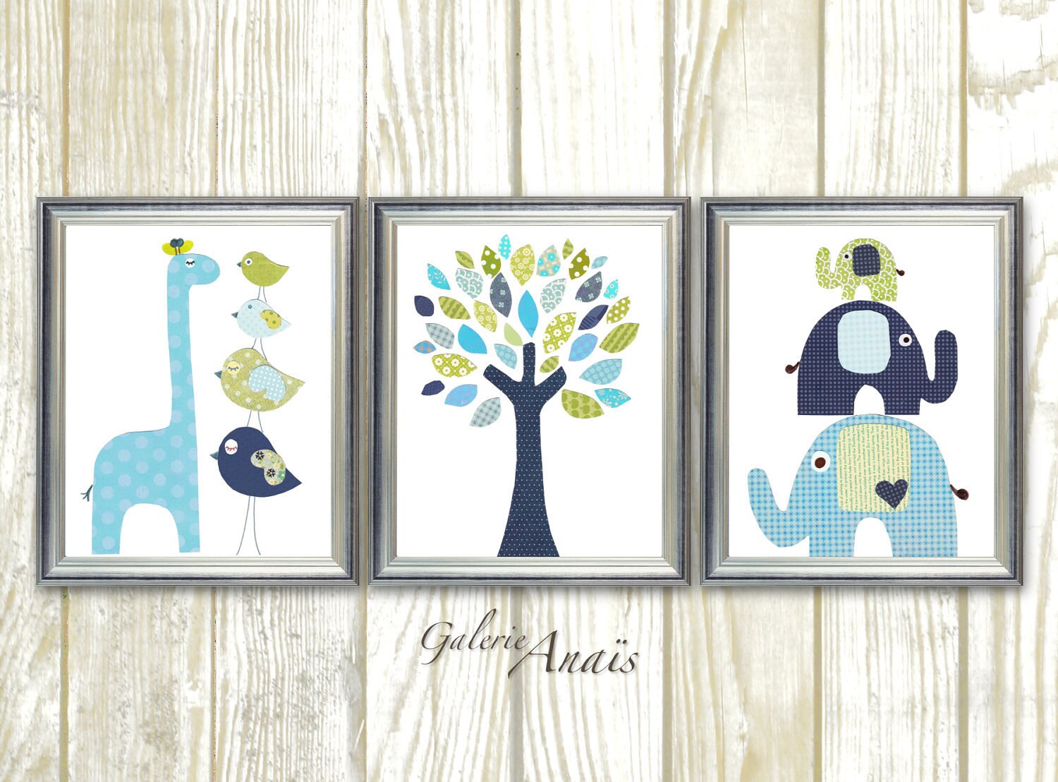 Baby Boy Nursery Decor Giraffe Home Décor nursery elephant