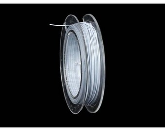 10 m crinelle wire 0.45 mm white
