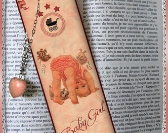 Laminated bookmarks "Pitchounette", bookmark, gift
