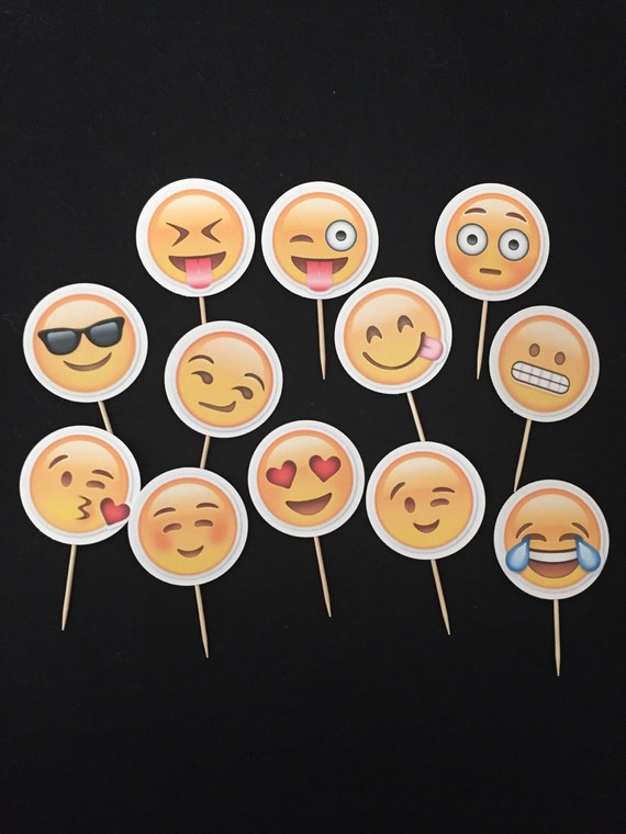 Emoji Cupcake toppers