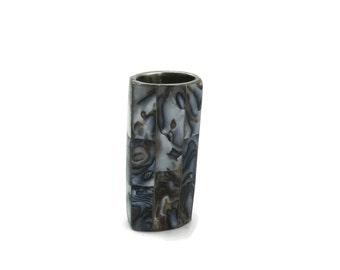Vintage ABALONE Lighter Holder Lighter Case Sleeve Cover Design Smoking Collectible Metal Item Gift Ideas NOS Mexican Christmas Gift