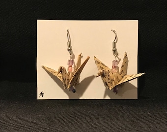 Origami Crane Earrings