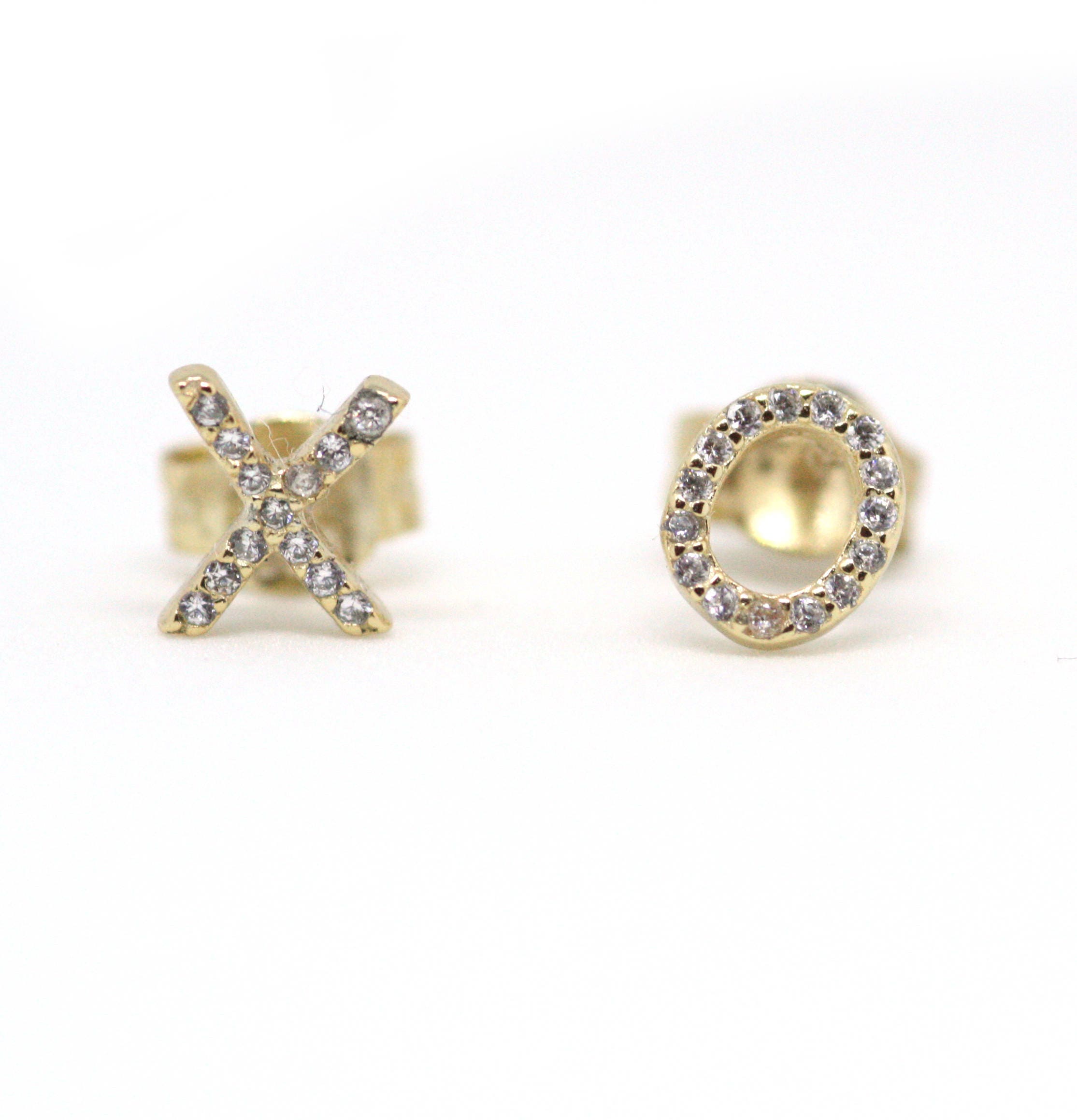xo xo earring gold xoxo earrings 925 sterling silver