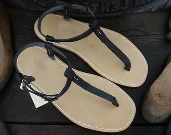 Handmade Leather Sandals Men's Genuine Leather and Vegetable