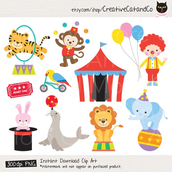 Circus Clipart Clip Art Circus Animal Clipart Clown Clipart