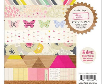 Crate Paper Notes & Things - 6x6 Paper Pad -- MSRP 6.00