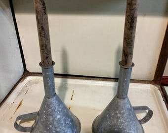 Tin Funnel Taper Candle Holder