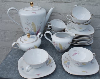 Vintage 50s Bavaria "Claudia" china 23 pieces coffee/tea set