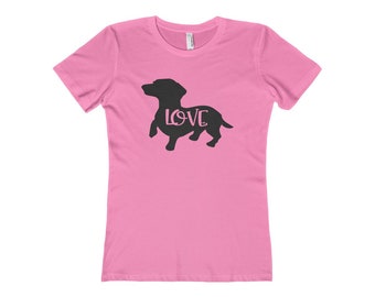 Dachshund Top Pink - Handmade by Alice