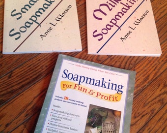 Lot of Soapmaking Books Recipes