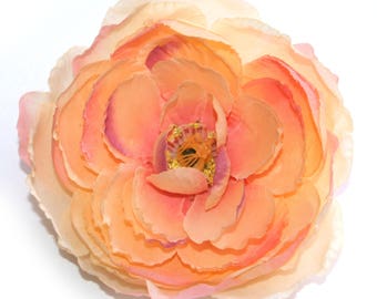 Peachy Pink Ranunculus - Silk Flowers, Artificial Flowers